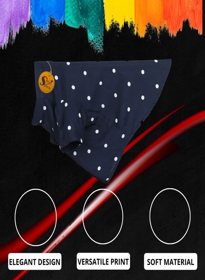 Sage Square Funky Soft Material Dog Shirt | Cool/Funky Print Pet | Soft Light Weight | Comfortable & Breathable Dog Clothing | Trendy Vest Outfit (Polka Blue) (Medium - 18inch) - Image 3